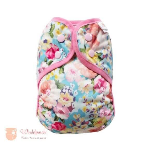 Breberky Überhose Onesize Flowers Drucki - Windelposchi