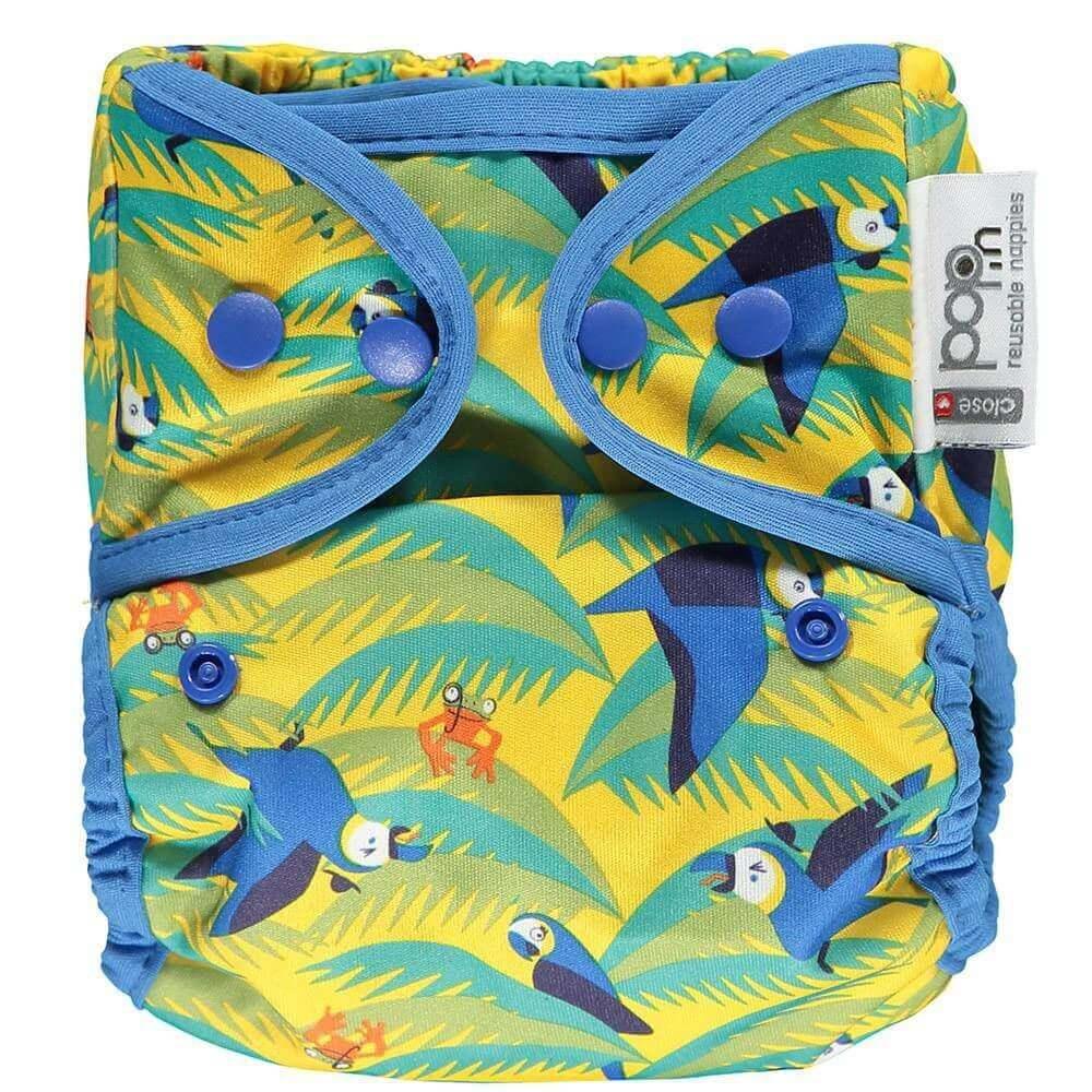 Close Pop In Überhose Onesize Drucki Papagei - Windelposchi