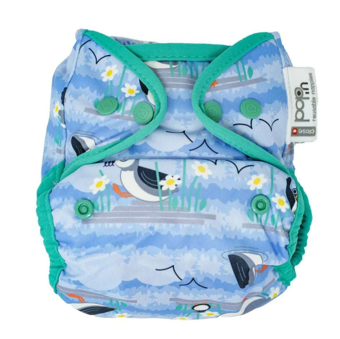 Close Pop In Überhose Onesize Drucki Puffin - Windelposchi