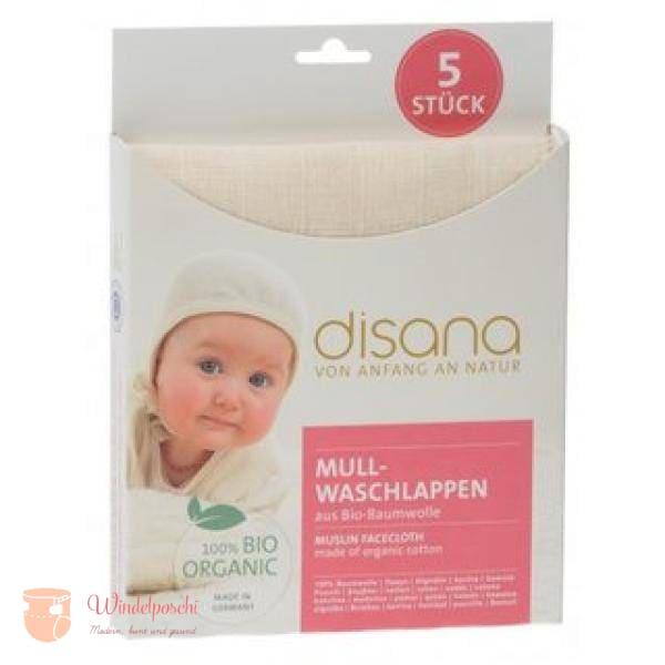 Disana Mull Waschlappen (5 Stück) - Windelposchi