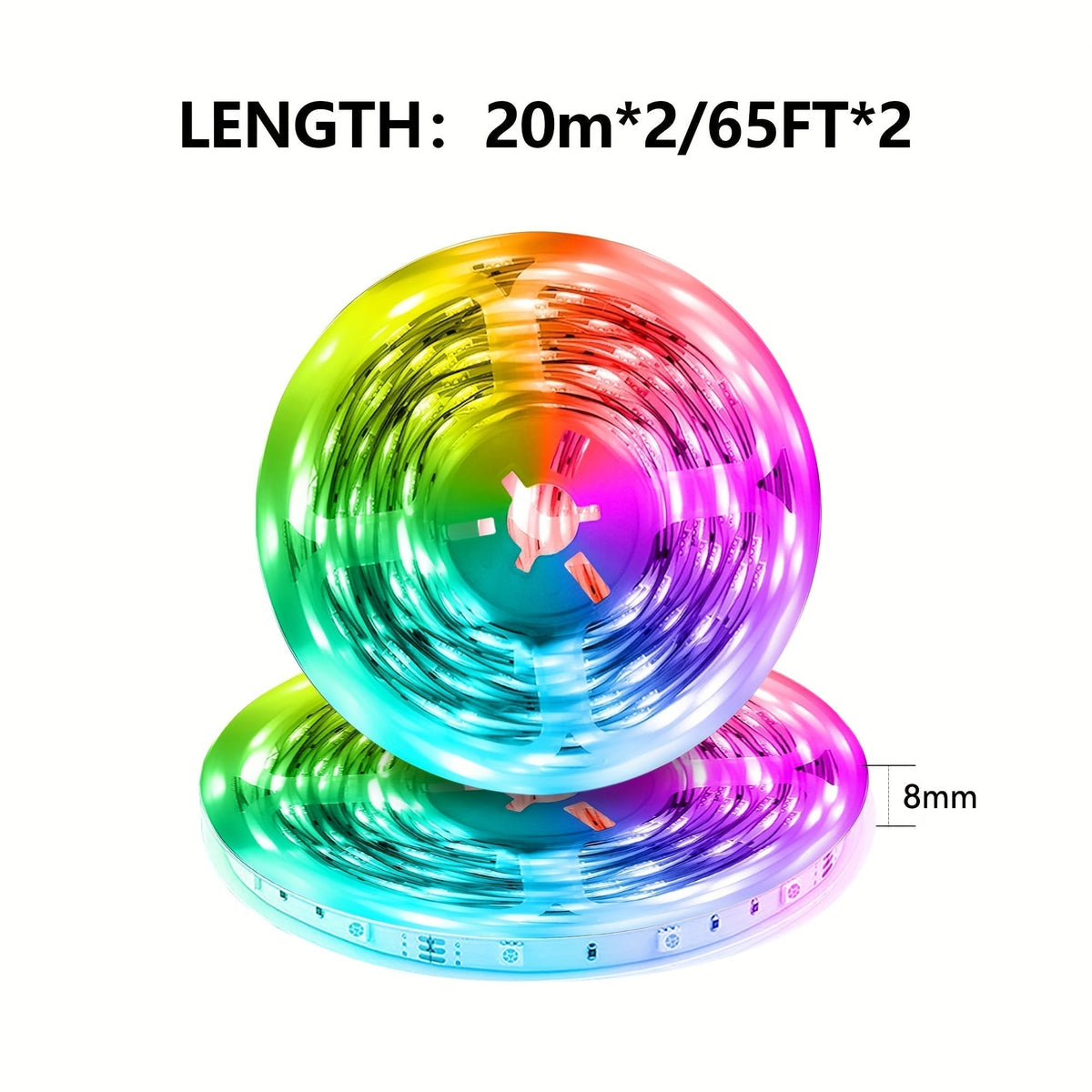 LED Strip Lights, Farbwechsel, App-Steuerung