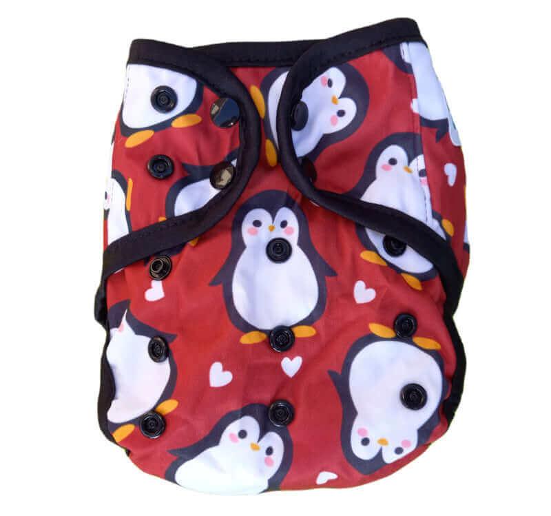 Fluffy Nature SIO Onesize Überhose Drucki Pinguine - Windelposchi