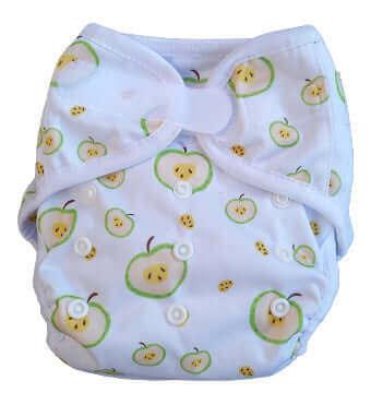 Fluffy Nature SIO Onesize Überhose Klett Apples - Windelposchi