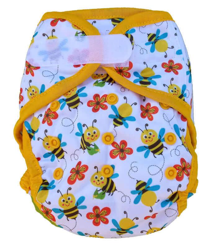 Fluffy Nature SIO Onesize Überhose Klett Bees - Windelposchi