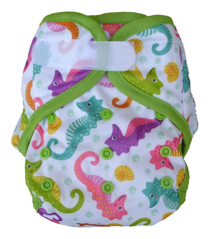 Fluffy Nature SIO Onesize Überhose Klett Seepferdchen - Windelposchi