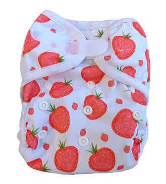 Fluffy Nature SIO Onesize Überhose Klett Straweberry - Windelposchi