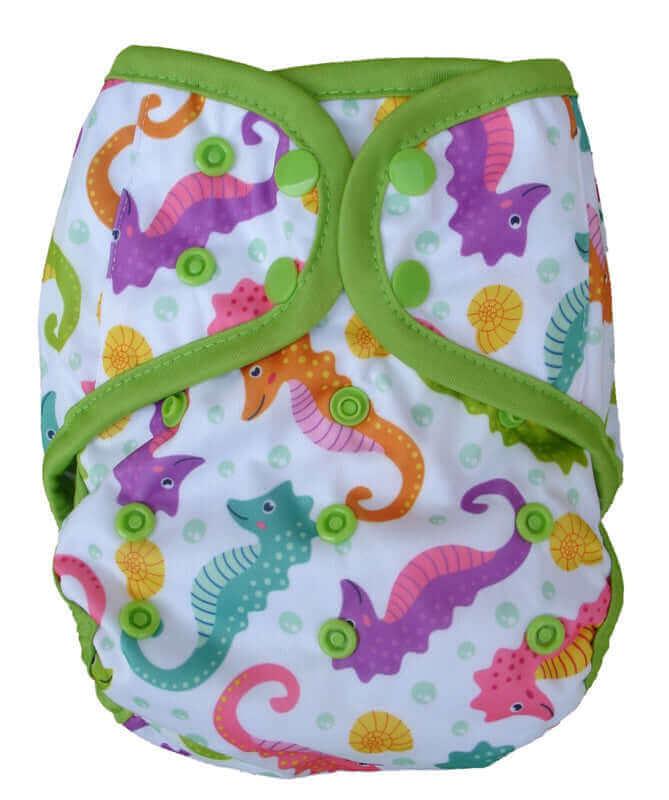 Fluffy Nature SIO Überhose XL Seepferdchen - Windelposchi