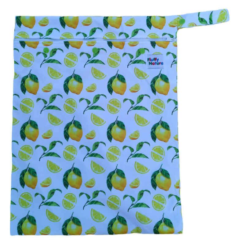 Fluffy Nature Wetbag Citrus mit einknöpfbarem Wäschenetz - Windelposchi