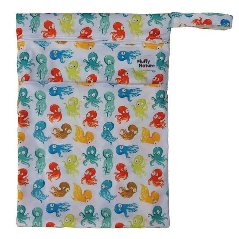 Fluffy Nature Wetbag Octopus - Windelposchi