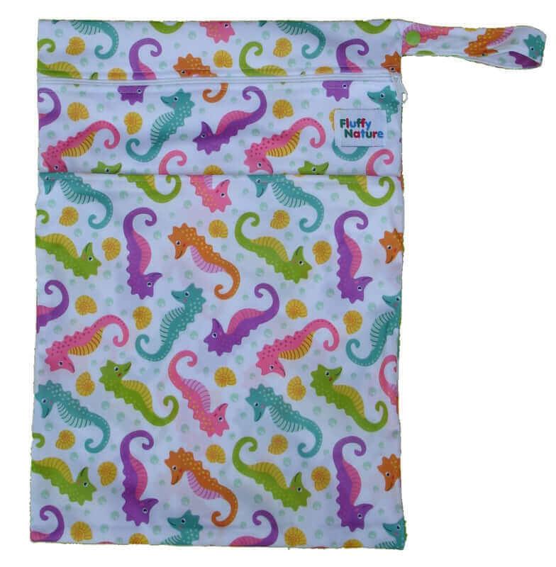 Fluffy Nature Wetbag Seepferdchen - Windelposchi