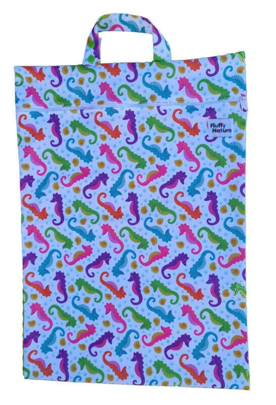 Fluffy Nature Wetbag XL Seepferdchen - Windelposchi