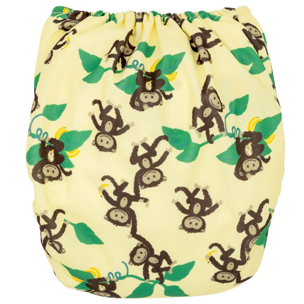 Little Clouds Prefold Überhose - Monkey - Windelposchi