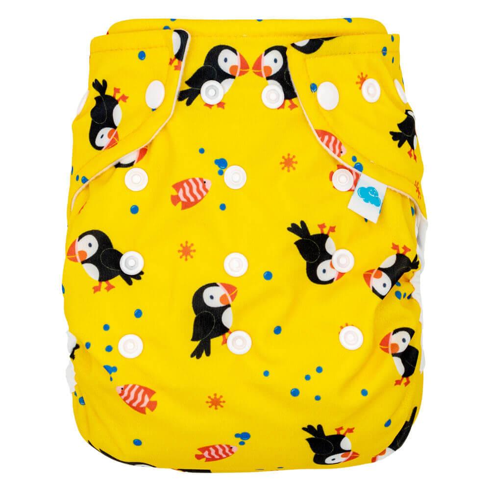 Little Clouds Prefold Überhose - Puffin - Windelposchi