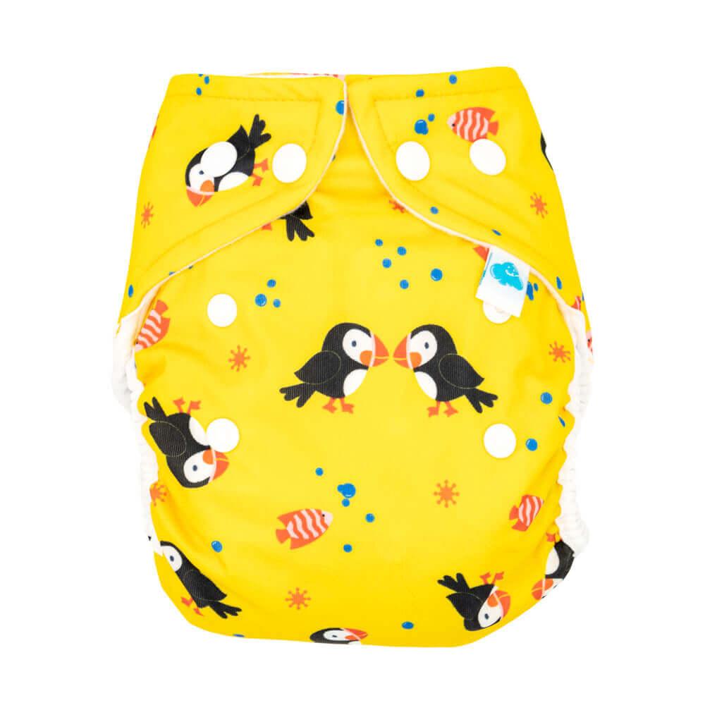 Little Clouds Prefold Überhose - Puffin - Windelposchi