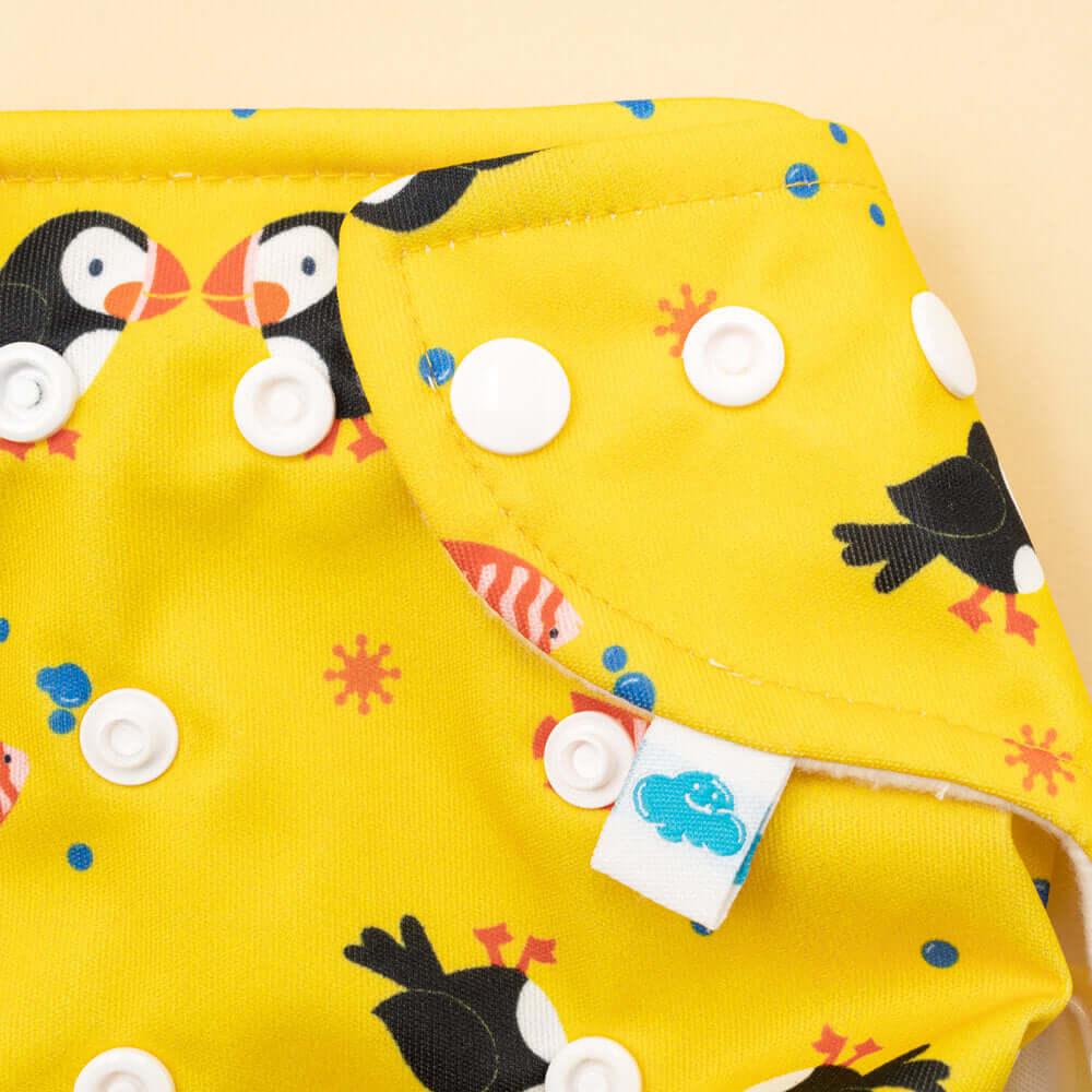 Little Clouds Prefold Überhose - Puffin - Windelposchi