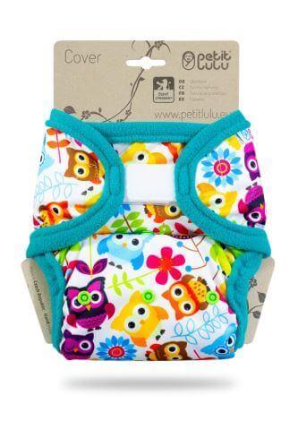 Lulu Prefold Überhose Onesize Klett Happy Owls - Windelposchi
