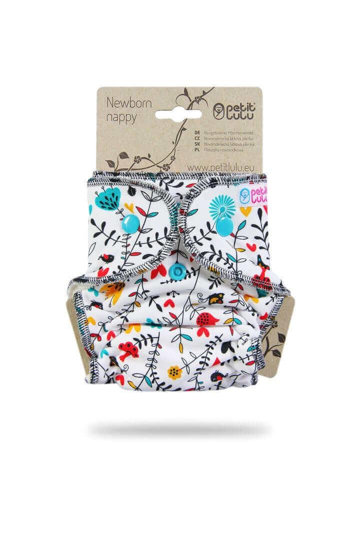 Petit Lulu Höschenwindeln Newborn Wild Flowers - Windelposchi
