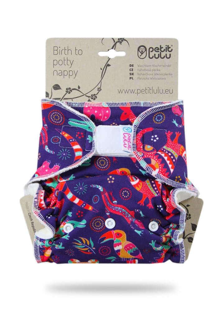 Petit Lulu Höschenwindeln XL Klett Australien Animals - Windelposchi