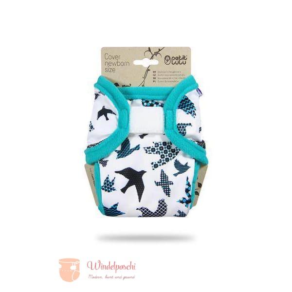 Petit Lulu Newborn Überhose Birds - Windelposchi