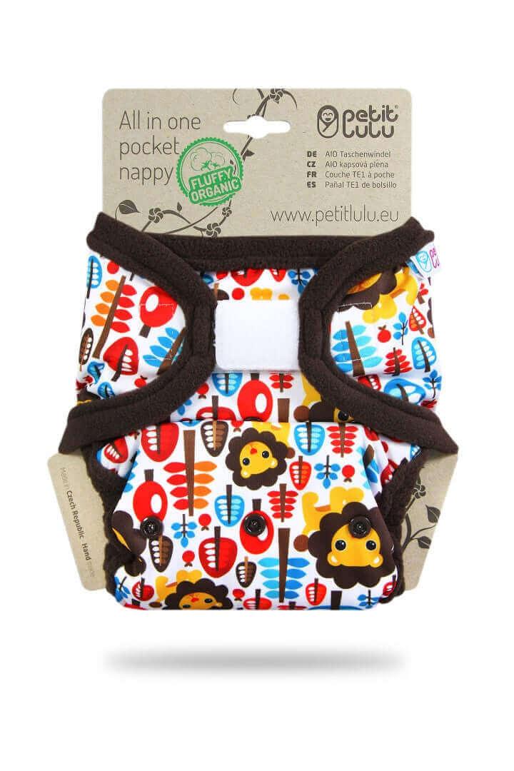 Petit Lulu Pocketwindeln Klett King of the Jungle - Windelposchi