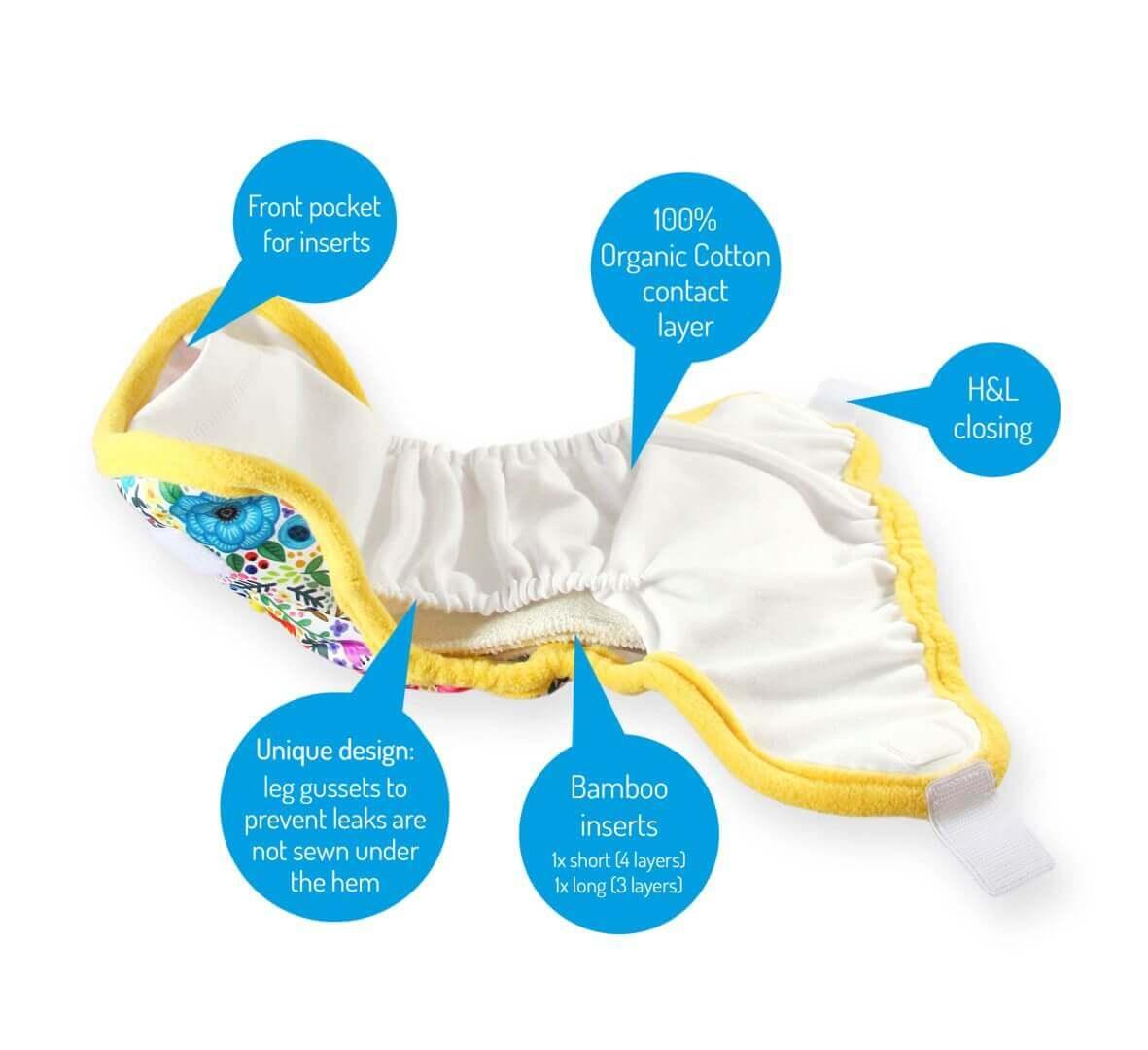 Petit Lulu Pocketwindeln Klett King of the Jungle - Windelposchi