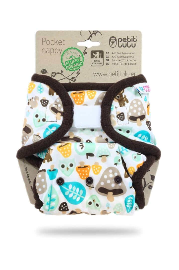 Petit Lulu Pocketwindeln Klett Mushrooms - Windelposchi