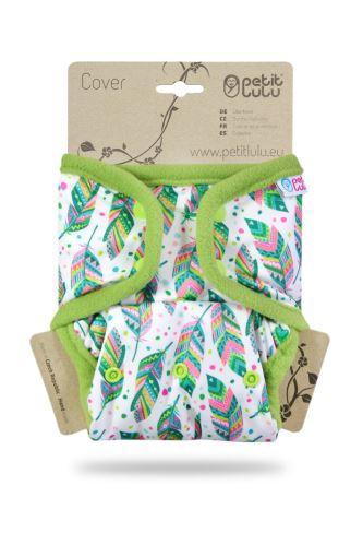 Petit Lulu Prefold Überhose Onesize Drucki Feathers - Windelposchi