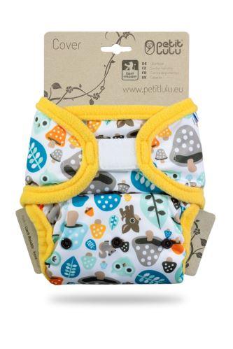 Petit Lulu Prefold Überhose Onesize Klett Mushrooms - Windelposchi