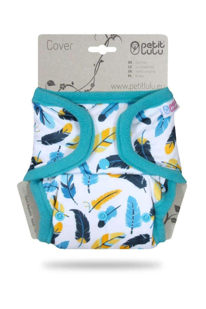 Petit Lulu SIO Überhosen Onesize Drucki Feathers - Windelposchi