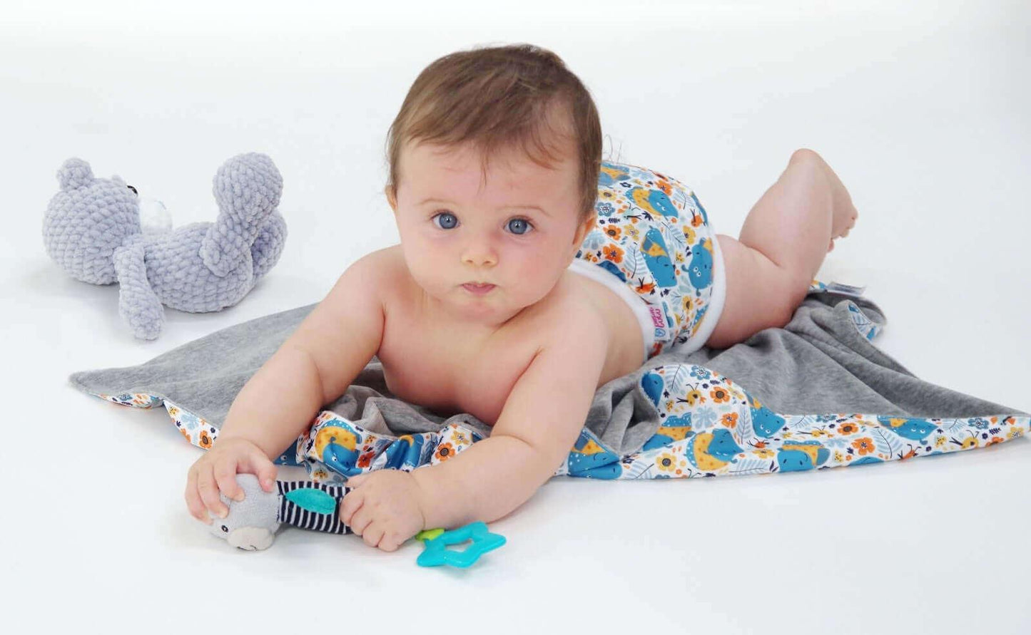 Petit Lulu SIO Überhosen Onesize Drucki Hippos - Windelposchi