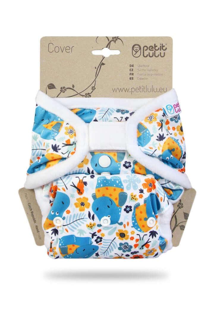 Petit Lulu SIO Überhosen Onesize Klett Hippos - Windelposchi