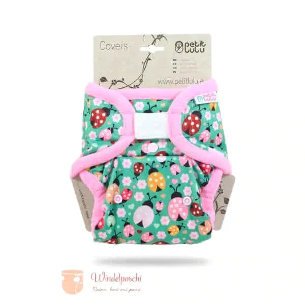 Petit Lulu SIO Überhosen Onesize Klett Ladybugs - Windelposchi