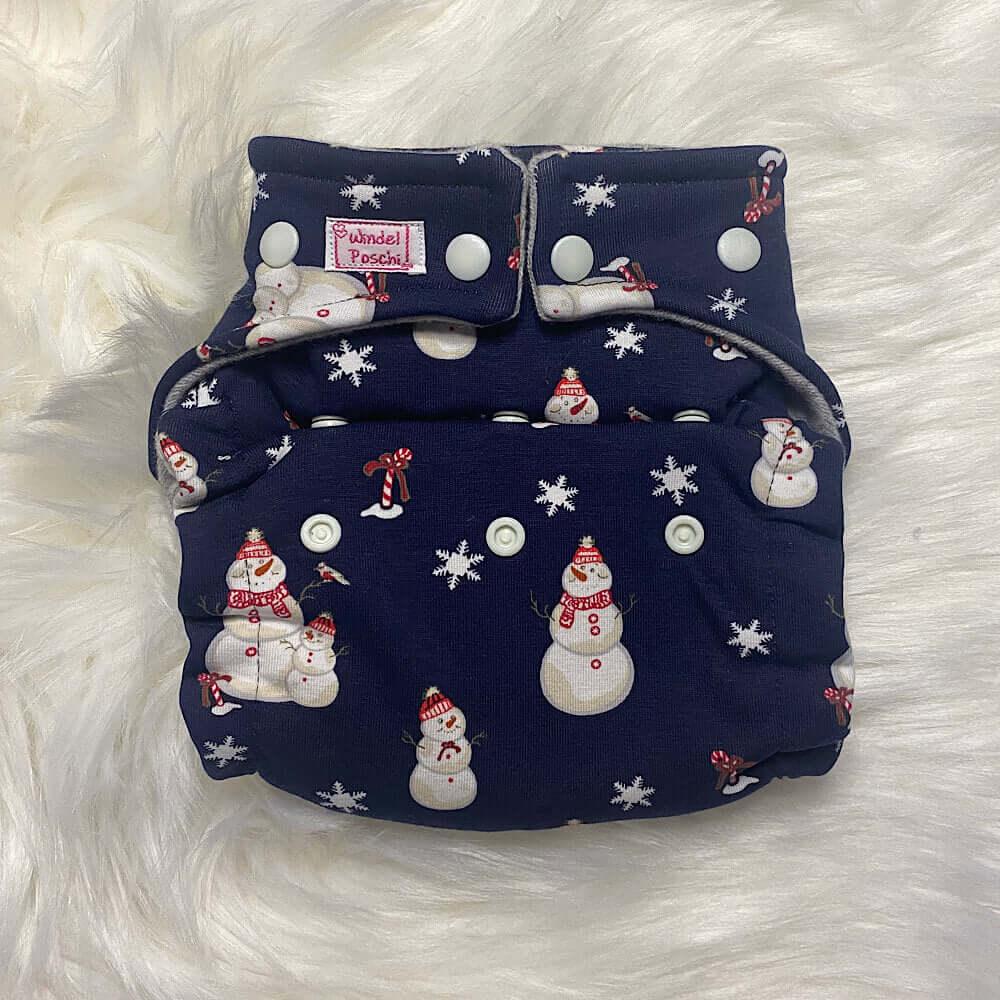 Windelposchi Wollüberhose Onesize Schneemann - Windelposchi