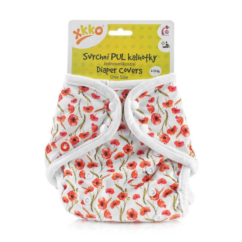 XKKO Onesize Überhose Rote Mohnblumen - Windelposchi