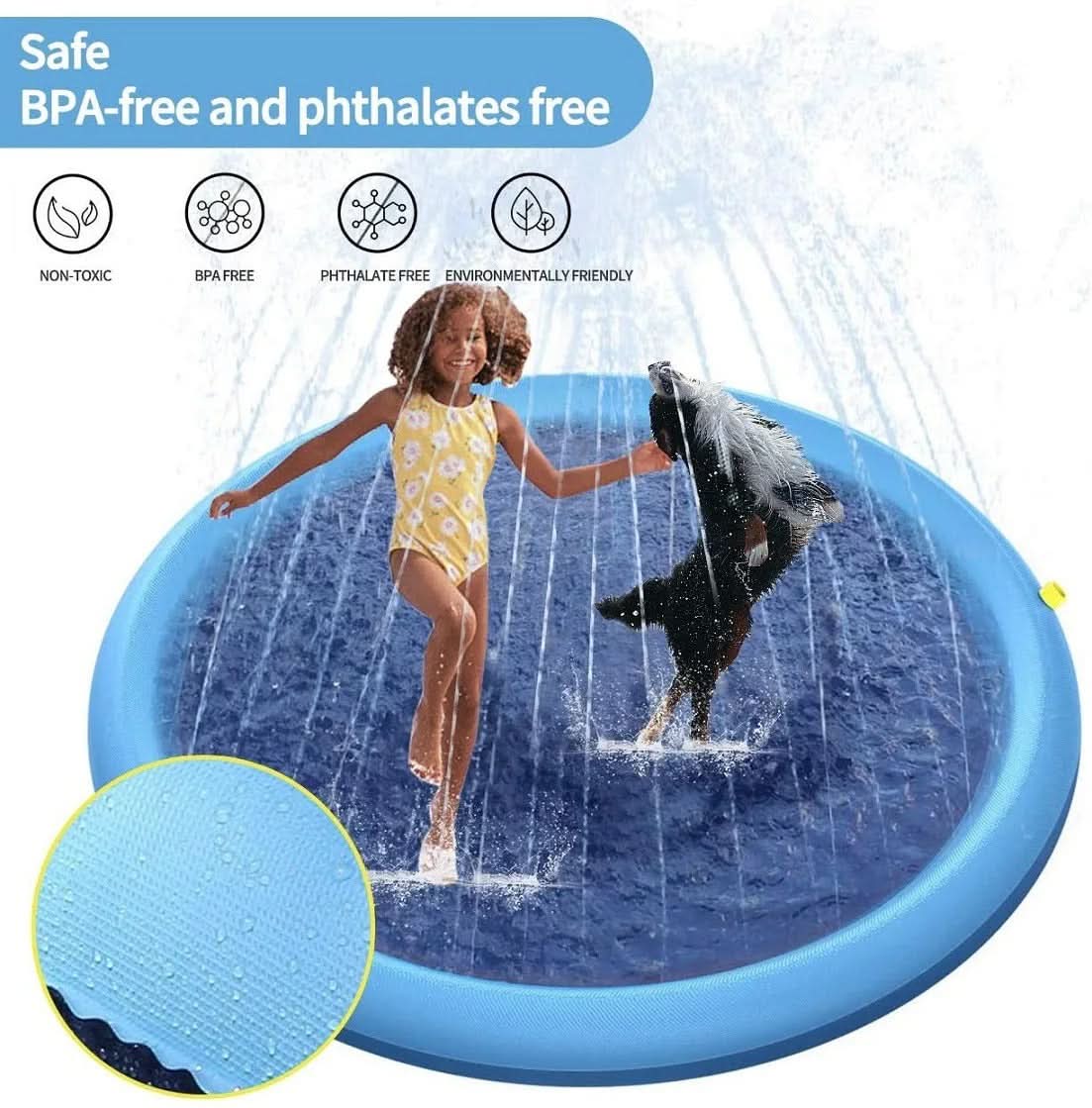| Interaktive Wasser Matte für Hunde im Sommer