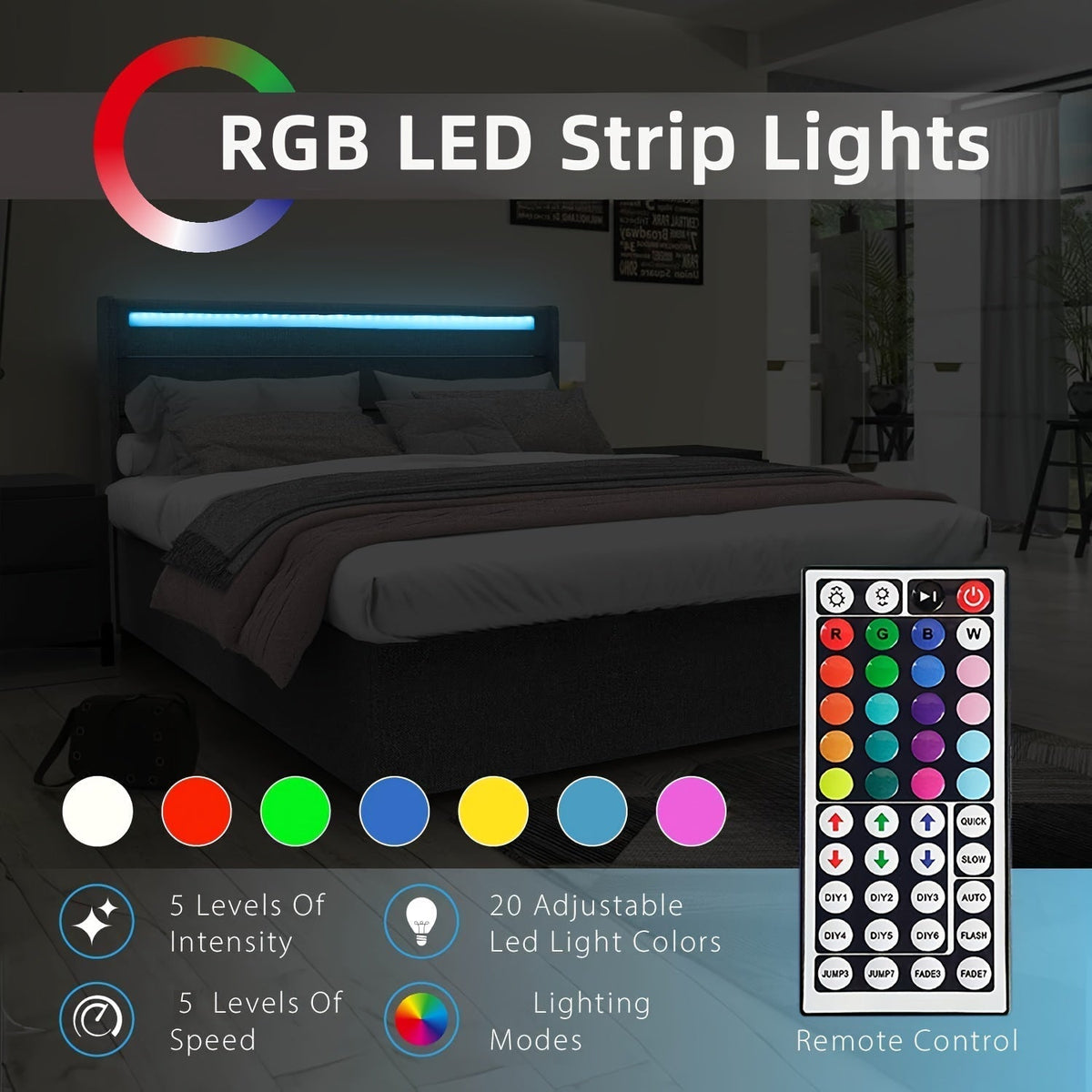 LED Strip Lights, Farbwechsel, Fernbedienung