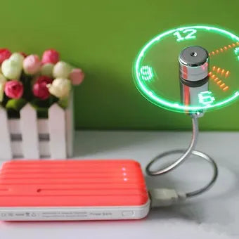 | USB LED Fan Uhr