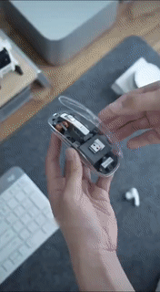 | Transparente kabellose Bluetooth-Maus