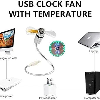 | USB LED Fan Uhr
