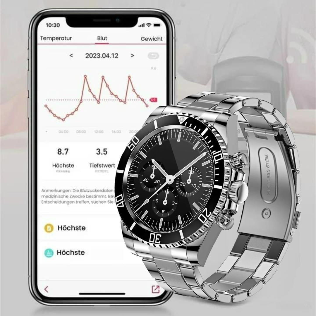 Nexos Pro Smartwatch - Unzerstörbare Militär-Gesundheitsuhr (2025) - Sonderaktion 1+1 Gratis