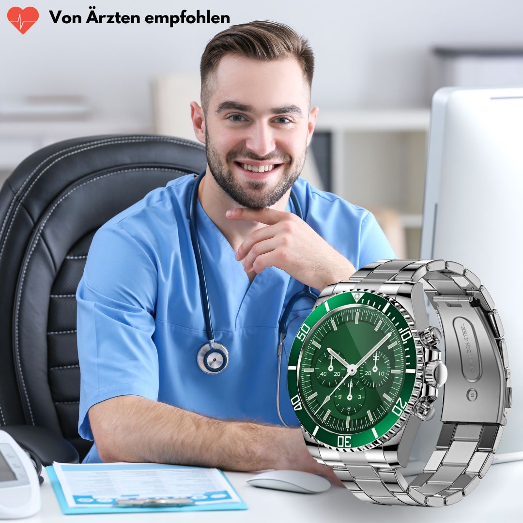 Nexos Pro Smartwatch - Unzerstörbare Militär-Gesundheitsuhr (2025) - Sonderaktion 1+1 Gratis