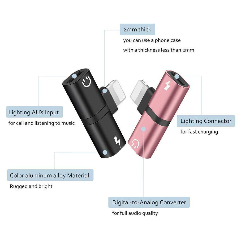 | 4 in 1 Earphone Lightning Adapter für iPhone ( 2PCS )