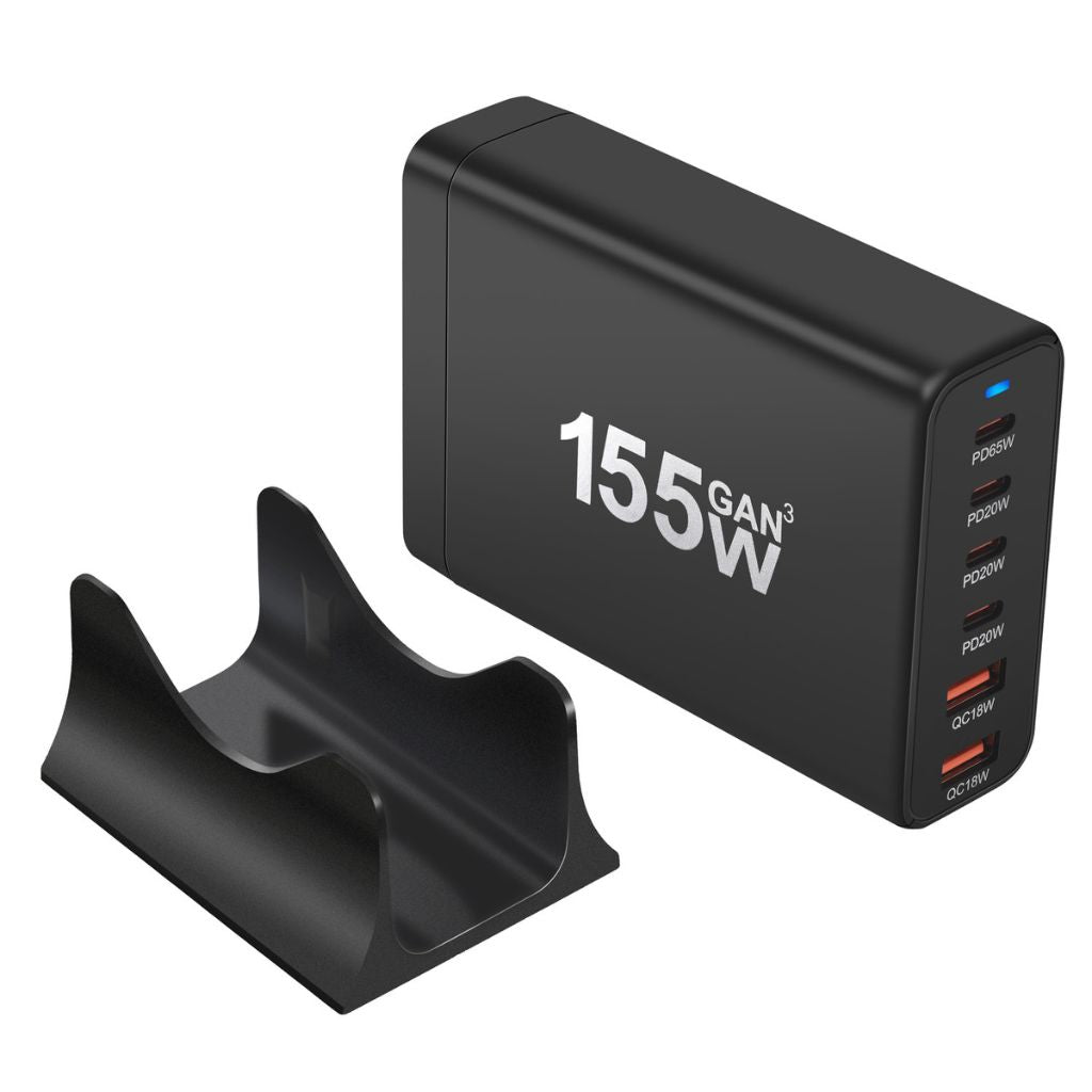 | 155W GaN 6-Port USB-C Ladegerät