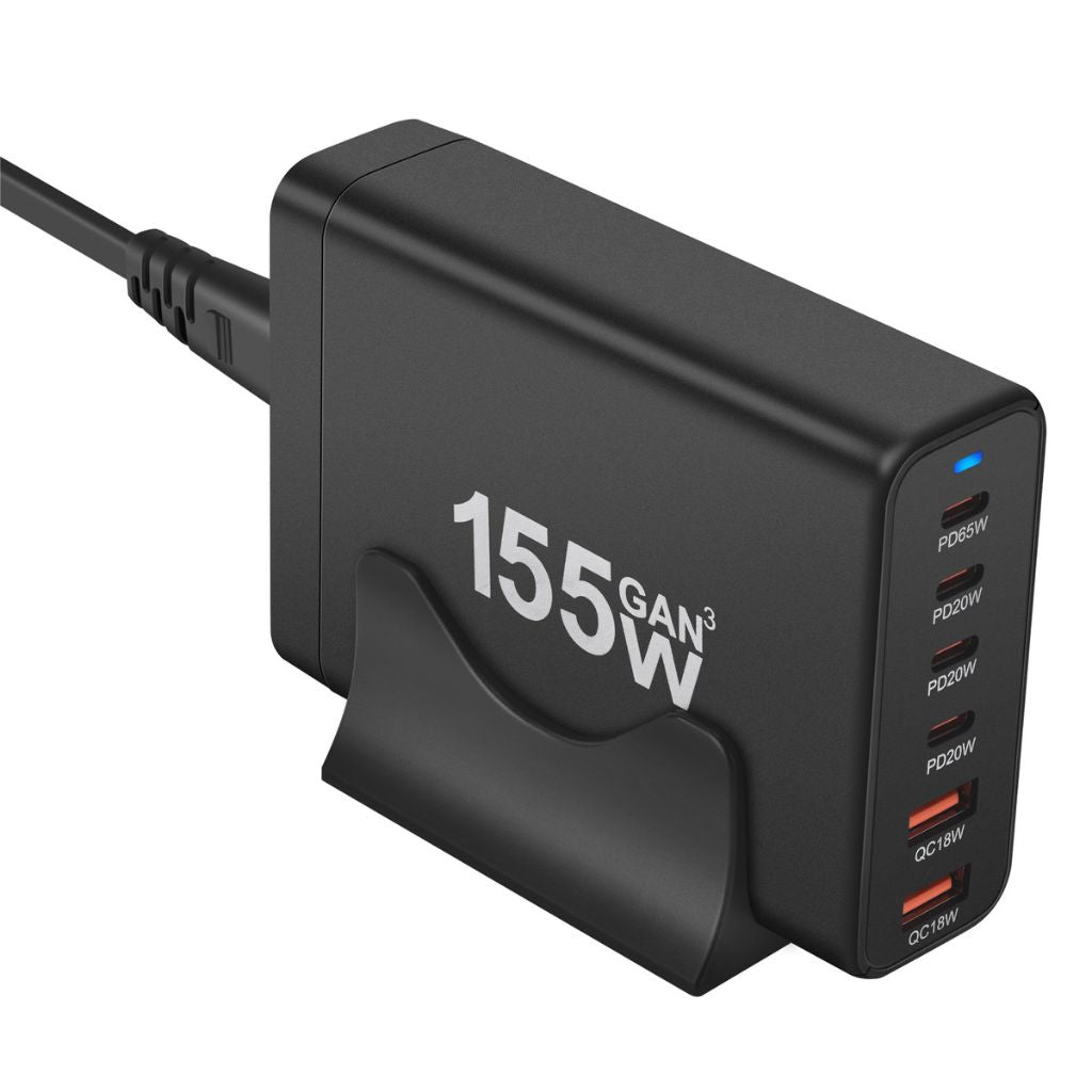 | 155W GaN 6-Port USB-C Ladegerät