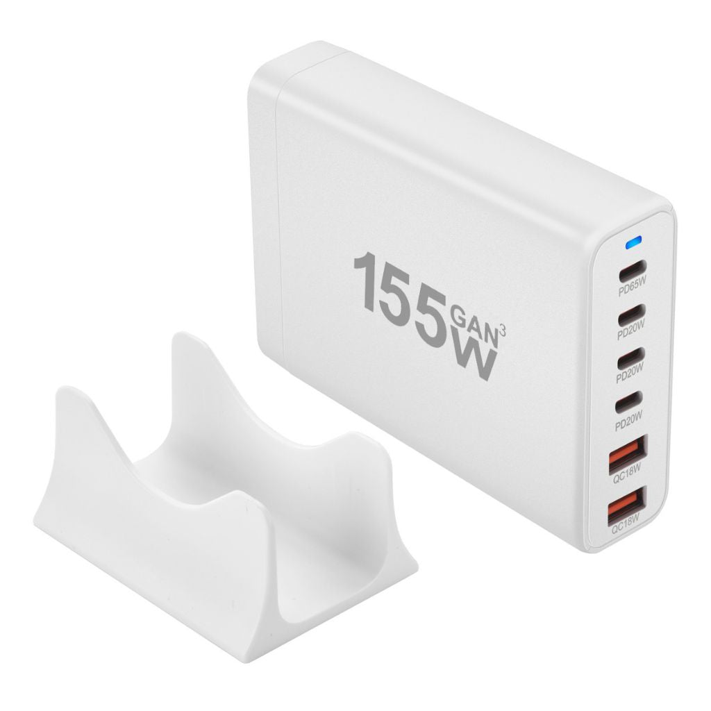 | 155W GaN 6-Port USB-C Ladegerät