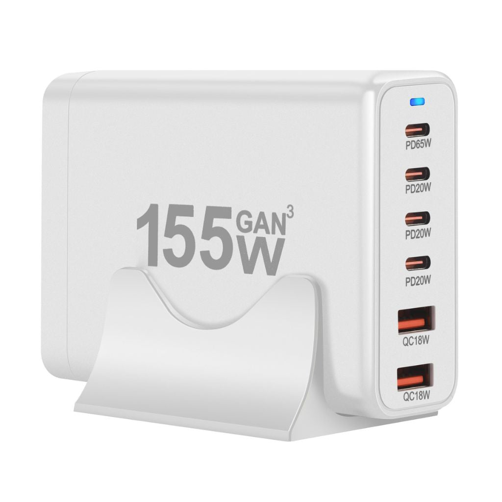 | 155W GaN 6-Port USB-C Ladegerät