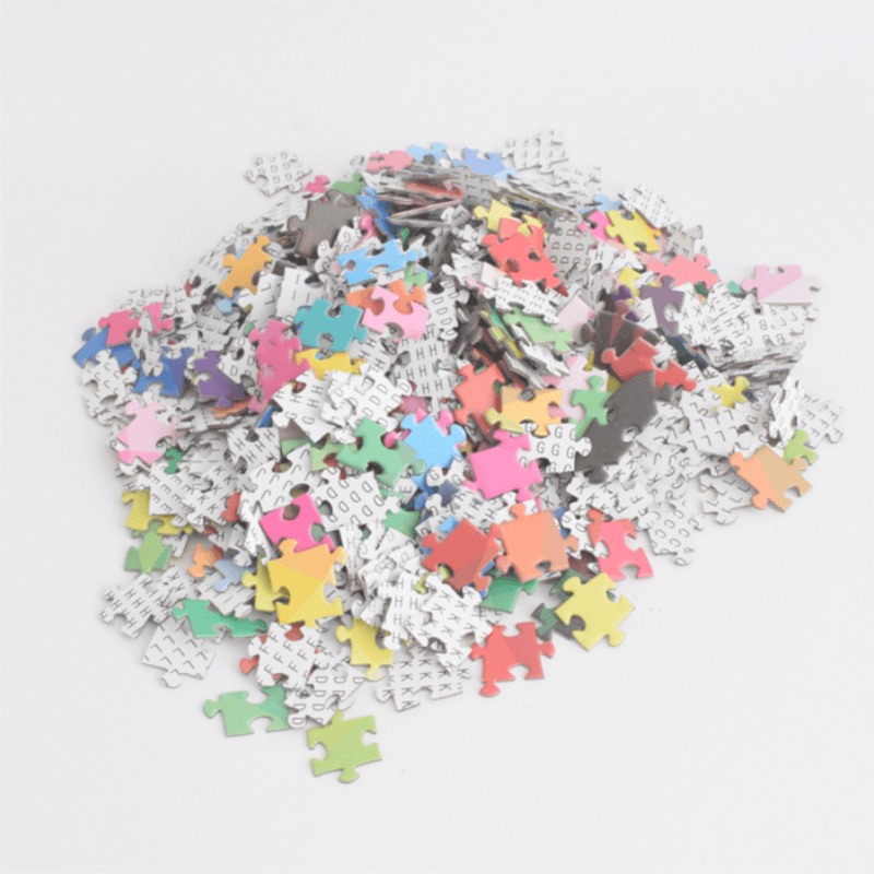 | Gradient Farbige Regenbogen Runde Puzzles