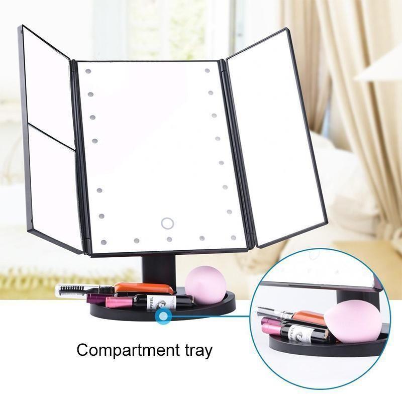 | Beleuchteter Schminkspiegel, 24LED