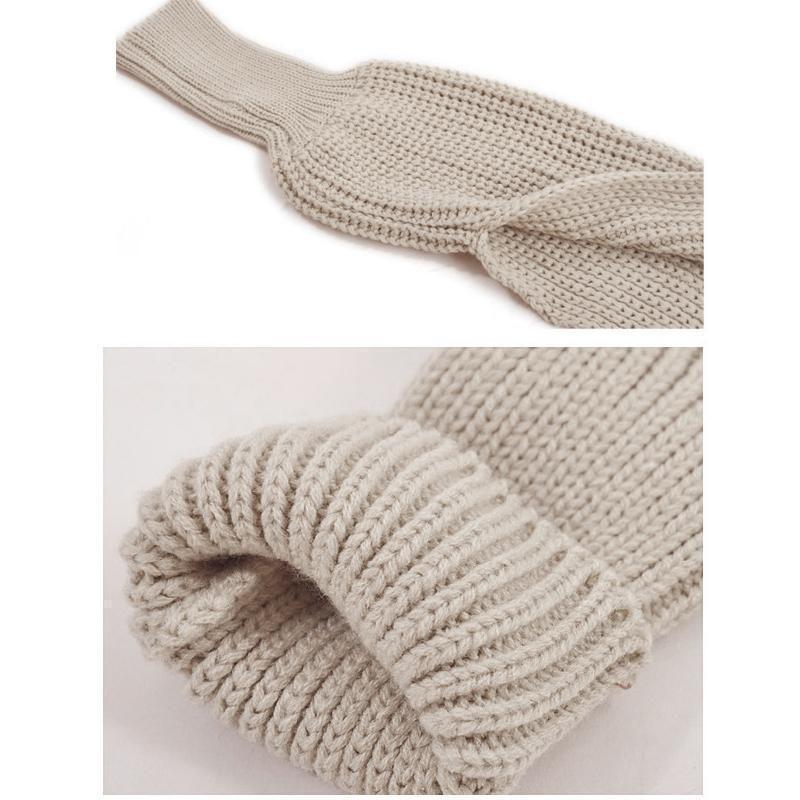 | Herbst- und Wintermode gehäkelter Strickschal mit Ärmeln