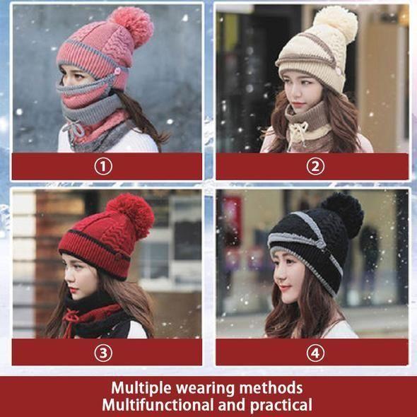 | 3PCS Damen Winter Schal Set